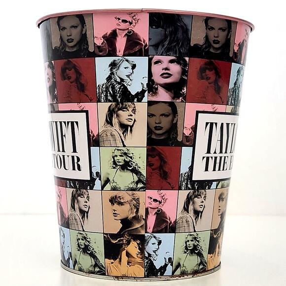 Taylor Swift The Eras Tour Metal Popcorn Bucket – Collectible Concert Souvenir - Picture 5 of 10